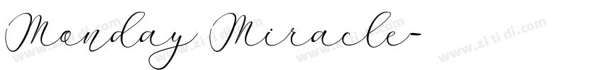 Monday Miracle字体转换
